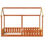vidaXL Cadre de lit d'enfants forme de maison 80x200cm bois massif pin