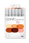 Set Copic Sketch marqueurs Manga 6 couleurs teintes chair