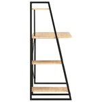 vidaXL Bureau avec étagère Noir et chêne 102x50x117 cm