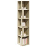 vidaXL Armoire d'angle Chêne sonoma 33x33x164 5 cm Bois d'ingénierie