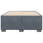 vidaXL Cadre de lit gris foncé 120x190 cm velours