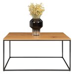 House Nordic Table basse Avery Chêne et noir