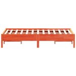 vidaXL Cadre de lit sans matelas cire marron 120x190cm bois pin massif