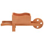 vidaXL Jardinières brouette 2 Pièces 47x15x19 cm bois de sapin massif