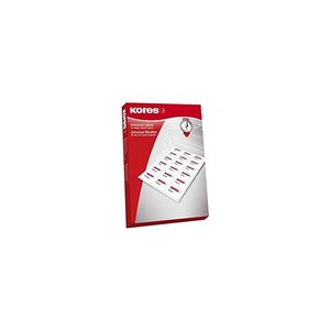 Kores etiquette universelle, 210 x 74 mm, blanc