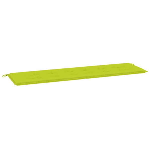 vidaXL Coussin de banc de jardin vert brillant 180x50x3cm tissu oxford