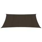 vidaXL Voile d'ombrage 160 g/m² Marron 2 5x4 5 m PEHD