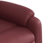 vidaXL Fauteuil de massage inclinable Rouge bordeaux Similicuir