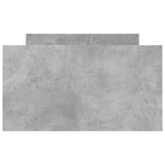vidaXL Cadre de lit tête de lit et pied de lit gris béton 90x200 cm