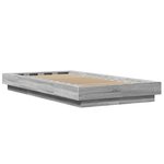 vidaXL Cadre de lit sonoma gris 90x190 cm bois d'ingénierie