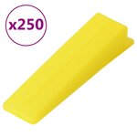 vidaXL Système de nivellement de carrelage 250 cales 500 clips 1 5 mm