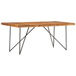 vidaXL Table à manger 180x90x76 cm Bois d'acacia massif