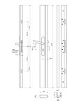 THIRARD - Serrure en applique réversible 3 points latéraux Tribando  marron  pour porteur hauteur 2250 mm max