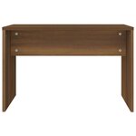 vidaXL Tabouret de toilette Chêne marron 70x35x45 cm Bois d'ingénierie