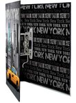 Classeur à Levier Carton A4 Dos de 70 mm Motif New York HERMA