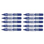 Marqueur rechargeable vboard master begreen pte conique fine bleu x 10 pilot
