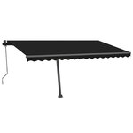 vidaXL Auvent automatique sur pied 450x350 cm Anthracite