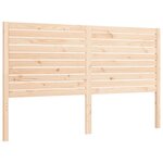 vidaXL Cadre de lit avec tête de lit 160x200 cm bois massif