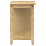 vidaXL Coiffeuse Corona 110x50x75 cm bois de pin massif