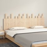vidaXL Tête de lit murale 204x3x80 cm Bois massif de pin