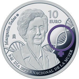 Pièce de monnaie en Argent 10 Euro g 27 Millésime 2024 International Women's Day MARGARITA SALAS