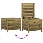 vidaXL Salon de jardin 6 Pièces bois de pin imprégné
