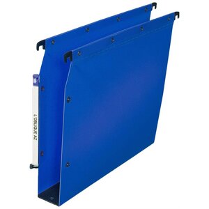 Lot de 10 Dossiers Suspendus Polypro Opaque pour Armoire Fond 50mm Bleu x 10 ELBA