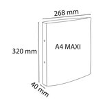 Classeur 2 Anneaux 30 Mm Polypropylène Chromaline - A4 Maxi - Couleurs Assorties - X 10 - Exacompta