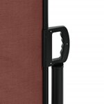 vidaXL Auvent latéral rétractable marron 220x500 cm