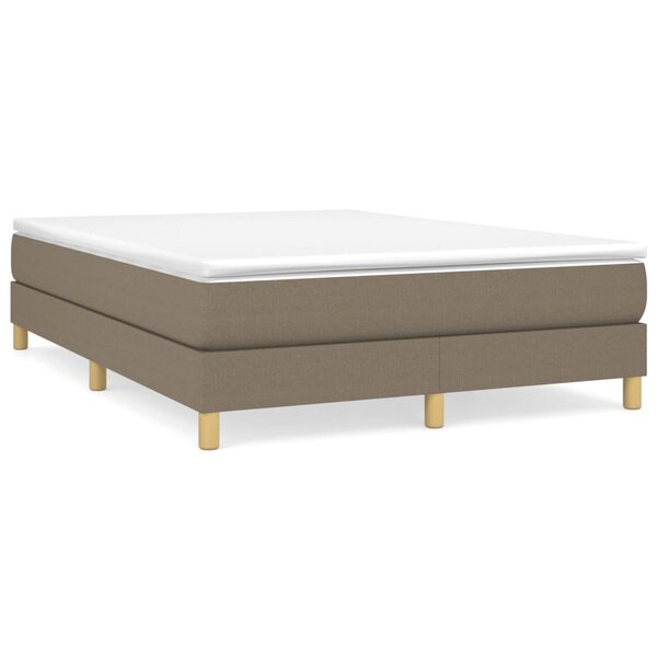 vidaXL Cadre de lit Taupe 140x200 cm Tissu