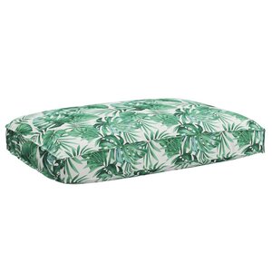 vidaXL Coussin pour assise de palette Floral Motif de feuille