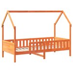 vidaXL Cadre de lit d'enfants forme de maison 90x200cm bois massif pin