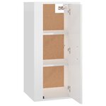 vidaXL Meuble TV mural Blanc brillant 40x34 5x80 cm
