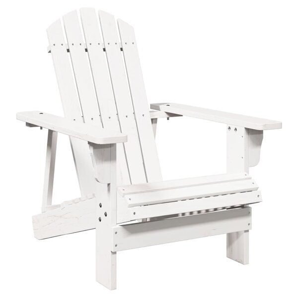 vidaXL Chaise Adirondack blanc 69x85x90 5 cm bois massif de sapin