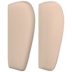 vidaXL Tête de lit avec oreilles Cappuccino 163x23x78/88 cm Similicuir