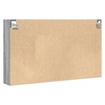 vidaXL Armoire à vitrine sonoma gris 100x15x58 cm bois d'ingénierie