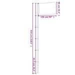 vidaXL Drapeau de la Suède et mât 5 55 m Aluminium