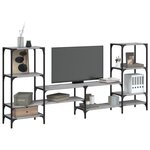 vidaXL Meuble TV sonoma gris 206 5x28 5x95 cm bois d'ingénierie