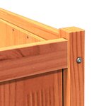 vidaXL Jardinière cire marron 70x70x70 cm bois de pin massif