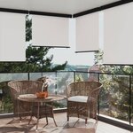 vidaXL Auvent latéral de balcon 145x250 cm Crème