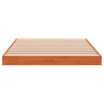 vidaXL Cadre de lit cire marron 75x190 cm bois de pin massif