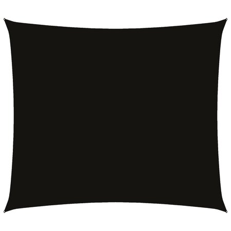 vidaXL Voile de parasol tissu oxford rectangulaire 2x2 5 m noir