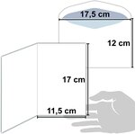 Carte meilleurs vœux avec enveloppe sapin de noël avec collage étoile relief 3d