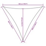 vidaXL Voile de parasol tissu oxford triangulaire 5x5x5 m terre cuite
