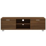 vidaXL Meuble TV Chêne marron 140x40 5x35 cm Bois d'ingénierie