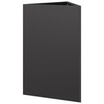 vidaXL Jardinière noir triangulaire 50x43x75 cm acier