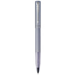 PARKER VECTOR XL Stylo roller  laque bleu-argent métallisée sur laiton  recharge noire pointe fine  Coffret cadeau