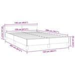 vidaXL Cadre de lit avec tête de lit sans matelas noir 120x200 cm