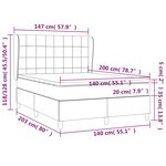 vidaXL Sommier à lattes de lit avec matelas Marron foncé 140x200 cm