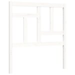 vidaXL Cadre de lit avec tête de lit blanc 90x200 cm bois massif